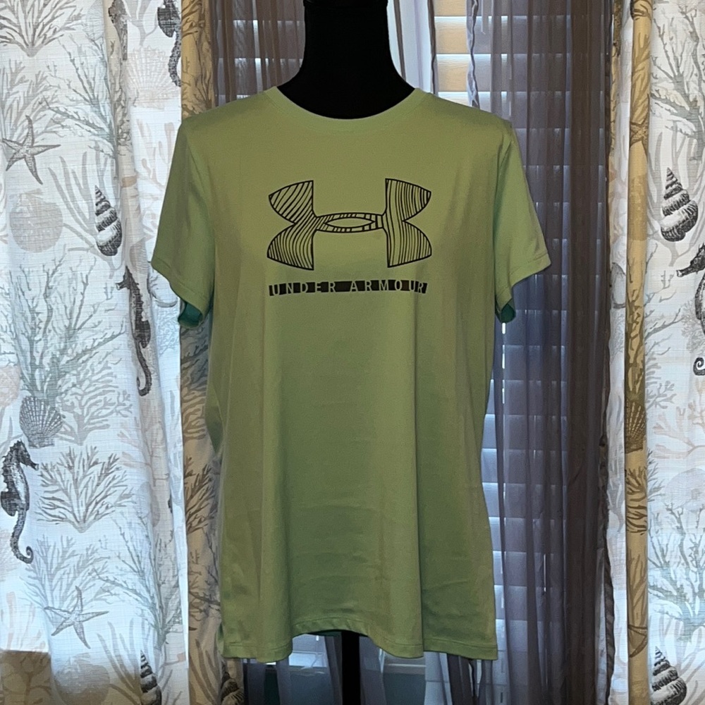 Blue Under Armour top